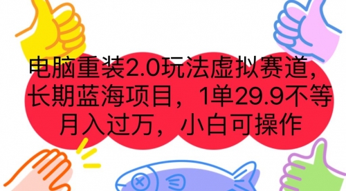 【副业项目7176期】电脑重装2.0玩法虚拟赛道，长期蓝海项目 一单29.9缩略图