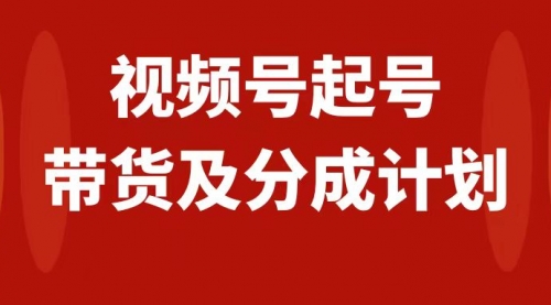 【副业项目8193期】视频号快速起号，分成计划及带货，0-1起盘、运营、变现玩法，日入1000+缩略图