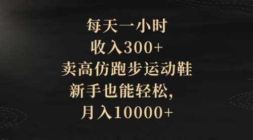 【副业项目8486期】每天一小时，收入300+，卖跑步运动鞋缩略图