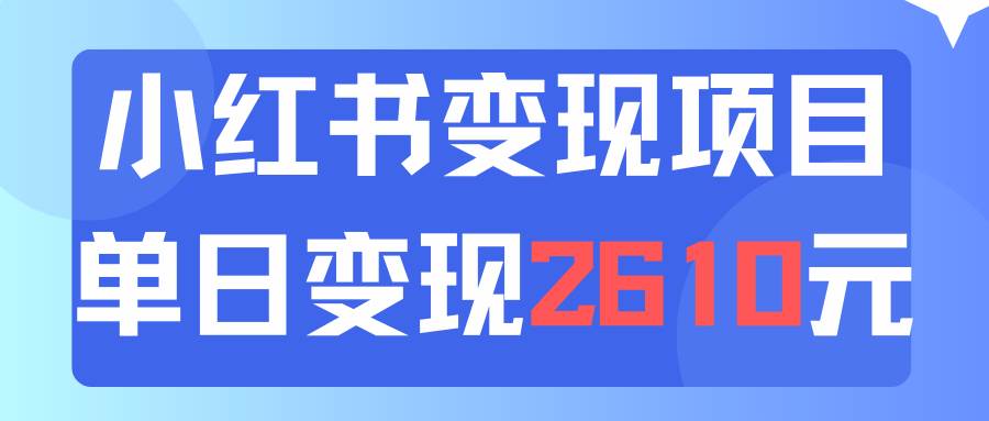 利用小红书卖资料单日引流150人当日变现2610元小白可实操（教程+资料）缩略图